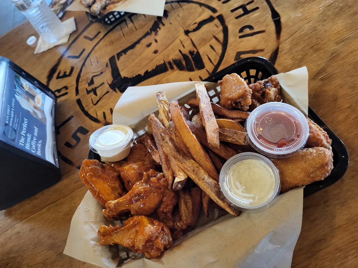 Chicken Wings with Fries