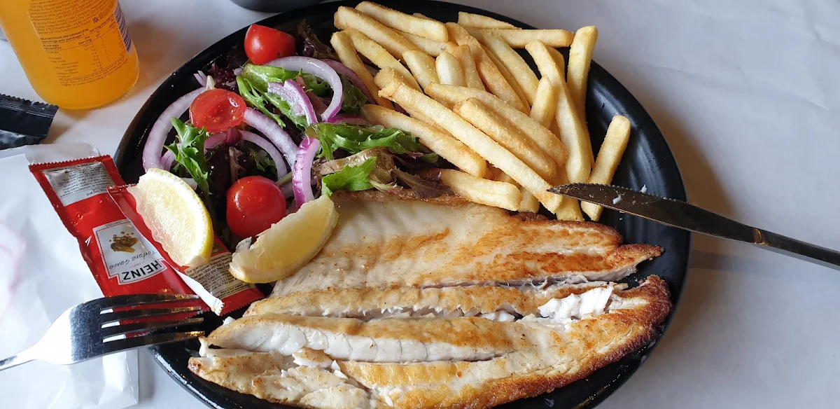 Barramundi Chips & Salad