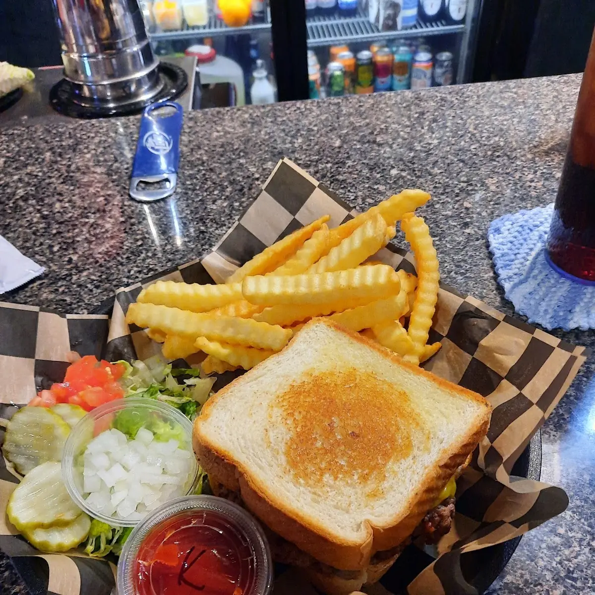 Cheeseburger on Texas Toast