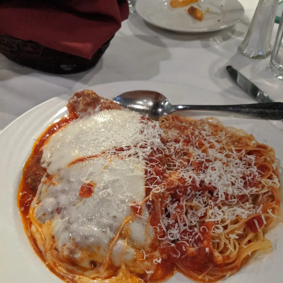 Chicken Parmesan and Eggplant Parmigiana