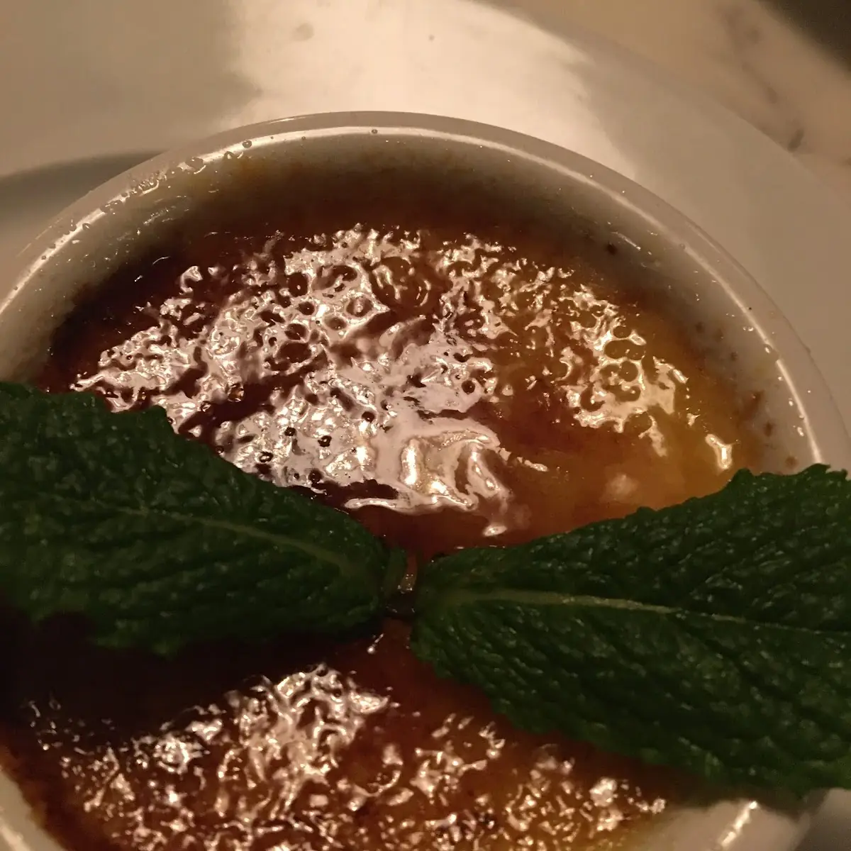 White Chocolate and Raspberry Creme Brulee