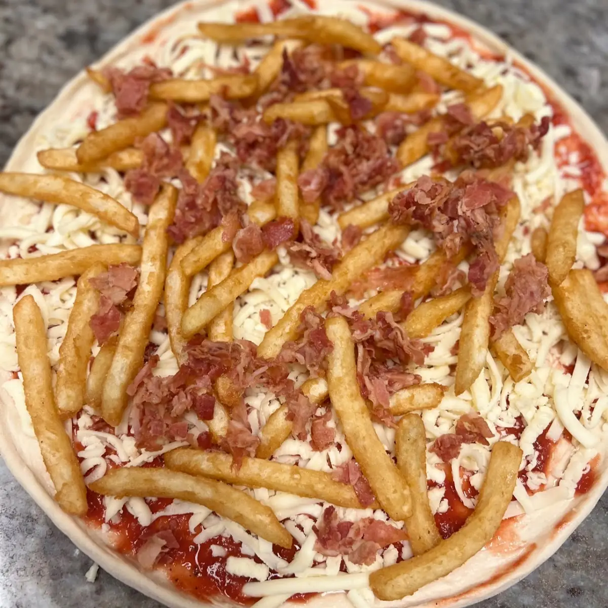 Bacon French Fry Pizza