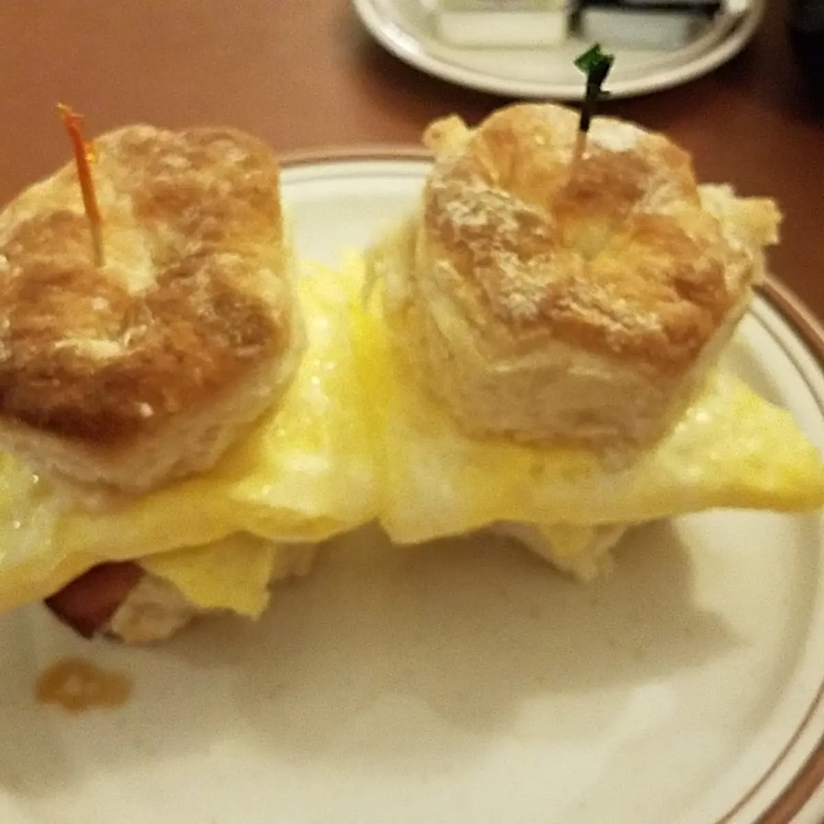 Breakfast Ham and Egg Biscuit