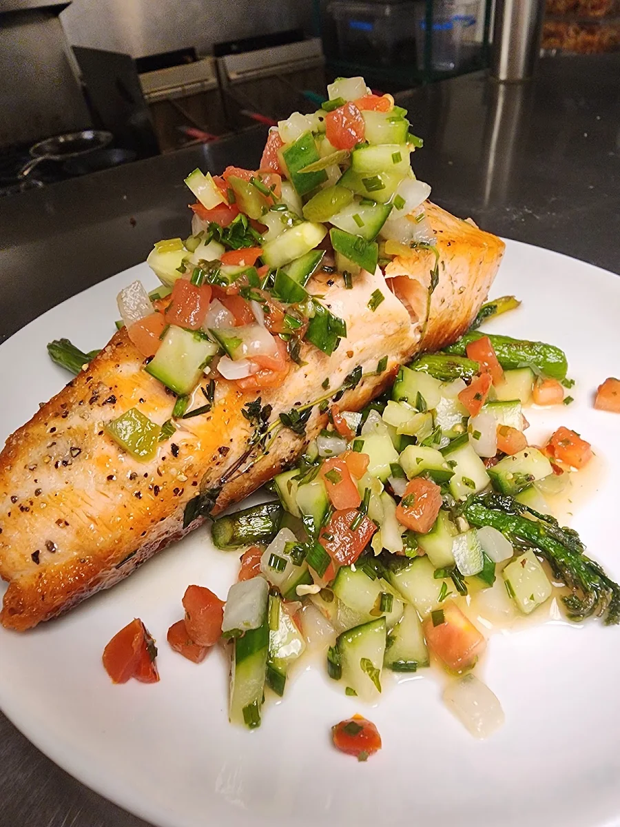 Pan Seared Pistachio Crusted Salmon