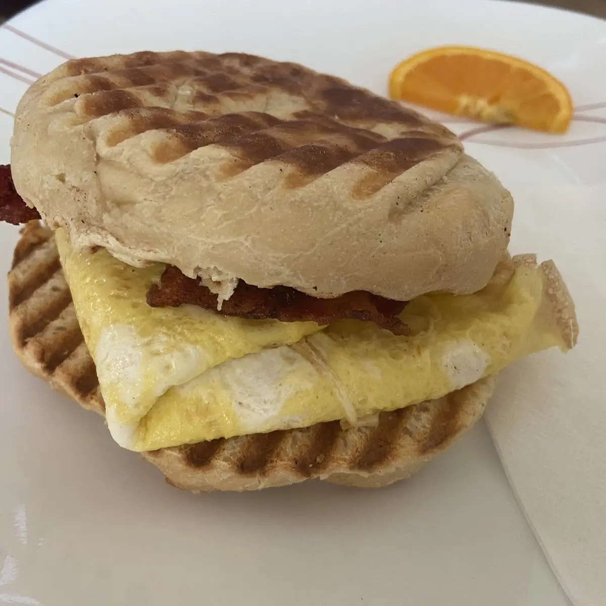 Egg Bacon Cheese Breakfast Sandwich