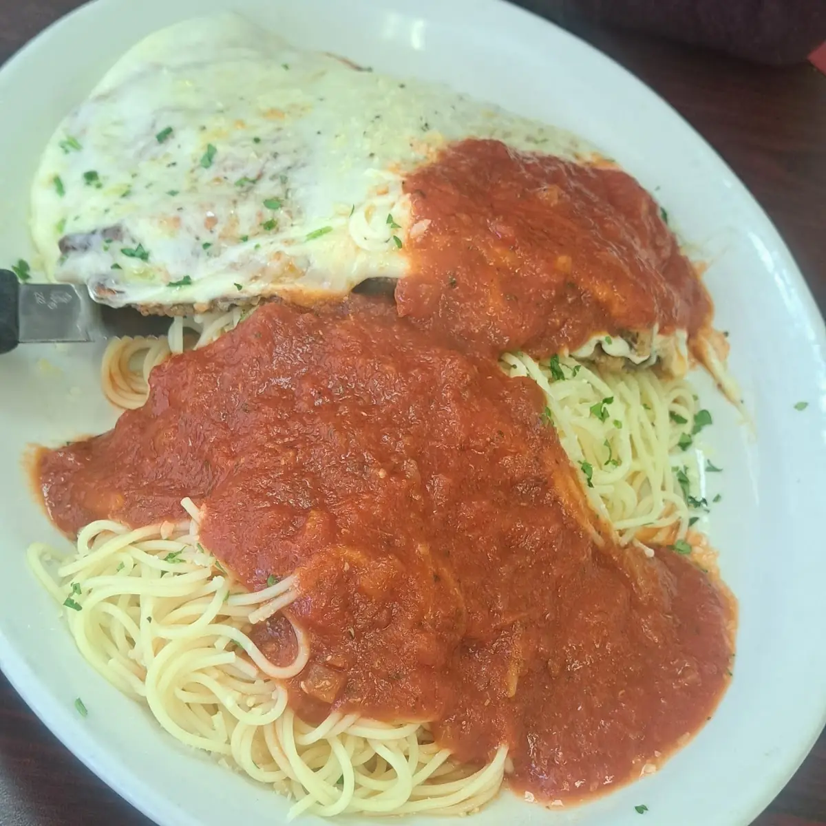 Chicken Parmigiana Pasta