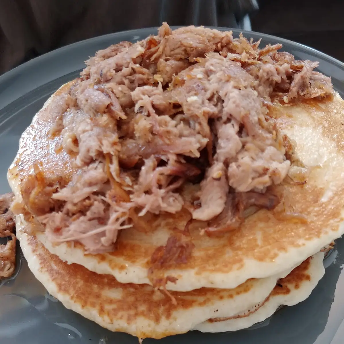 Pulled Pork on Pancakes