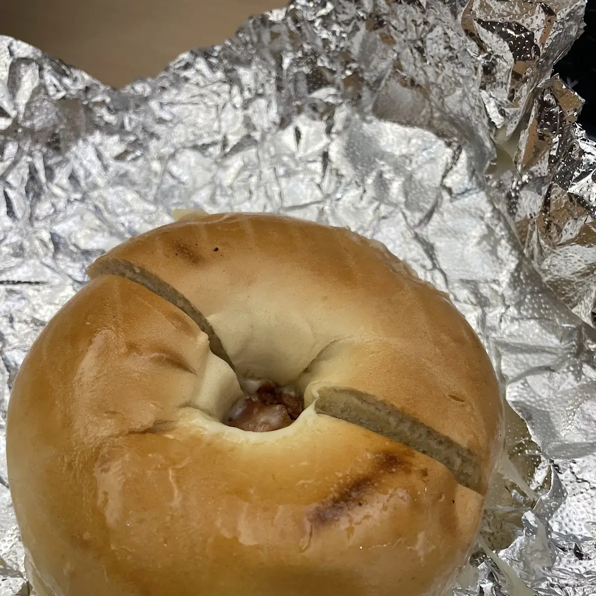 Bacon Egg and Cheese on a Plain Bagel