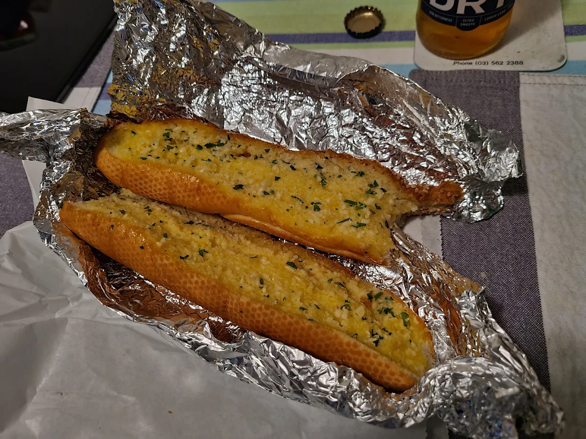 Garlic Bread, Midnight Pizza Cafe