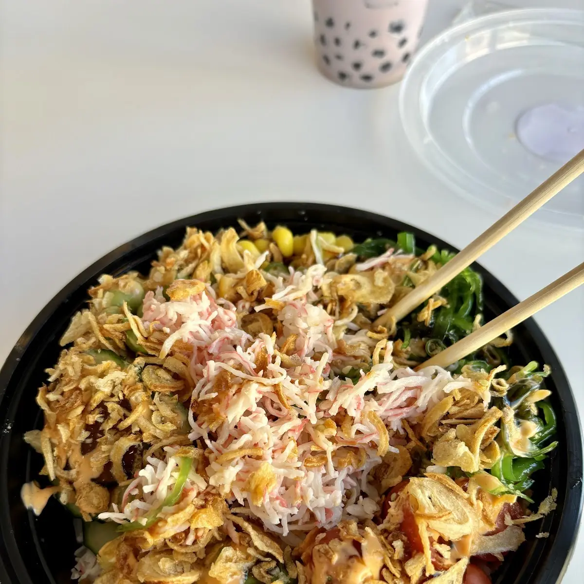 Imitation Crab Poke Bowl