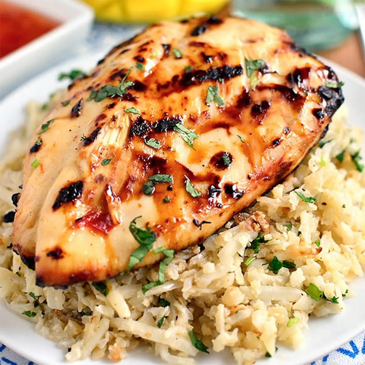 Classic Caesar Salad Grilled Chicken Breast