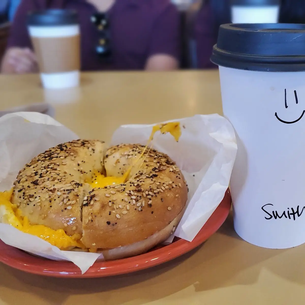 Egg Ane Cheese Bagel Sandwich