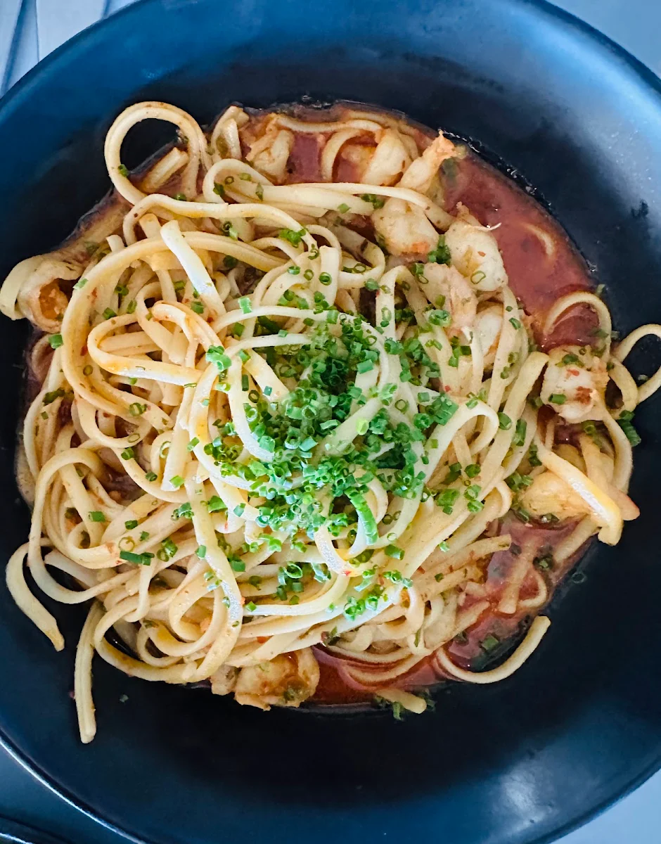 Seafood Linguini, The Cerberus Beach House