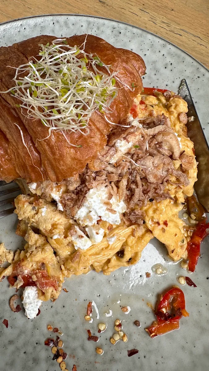 Chilly Scrambled Eggs, The Nourish Eatery - Cafe & Restaurant Sunbury