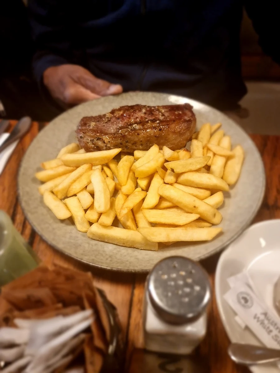 Porterhouse Steak and Chips, The Nourish Eatery - Cafe & Restaurant Sunbury