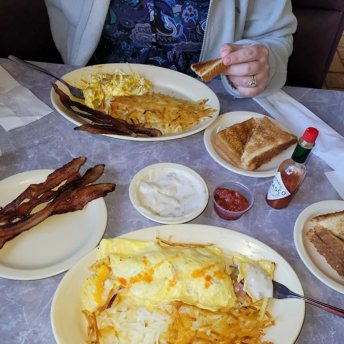 Ham Cheese Mushroom Omelette