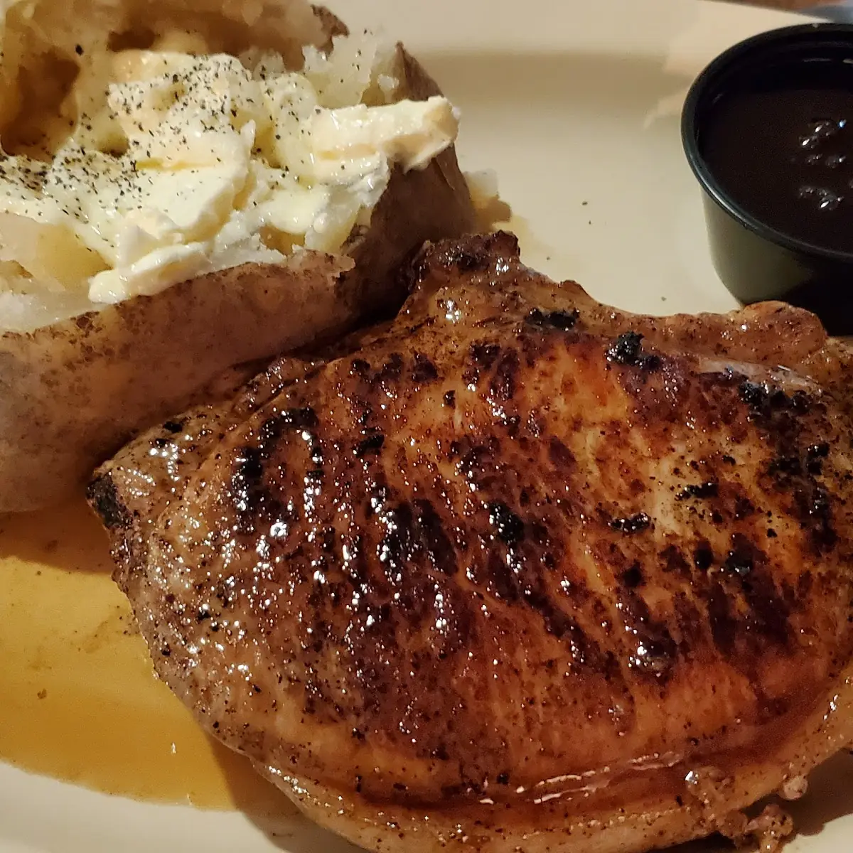 Bourbon Glazed Pork Chop