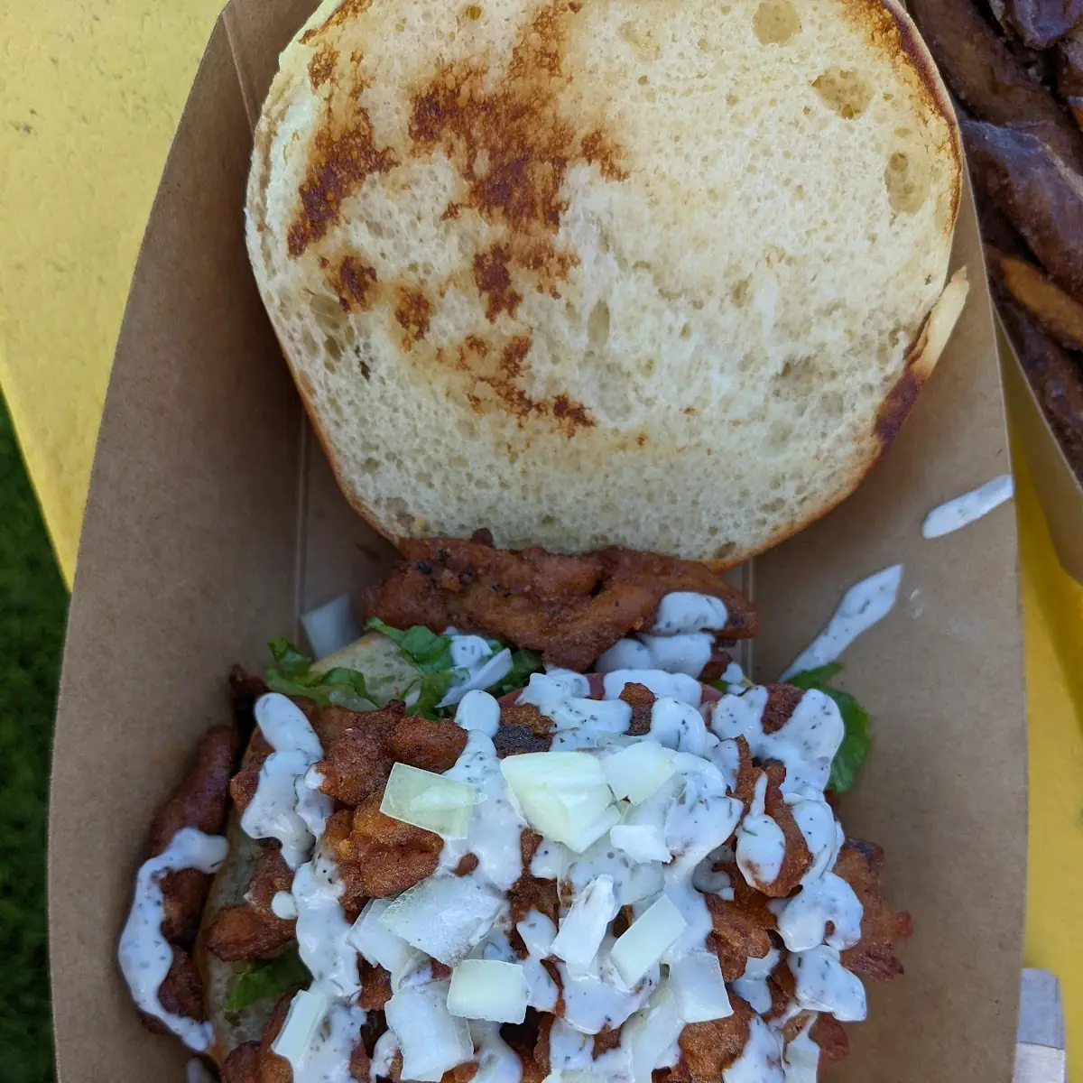 Buffalo Vegan Chicken Sandwich