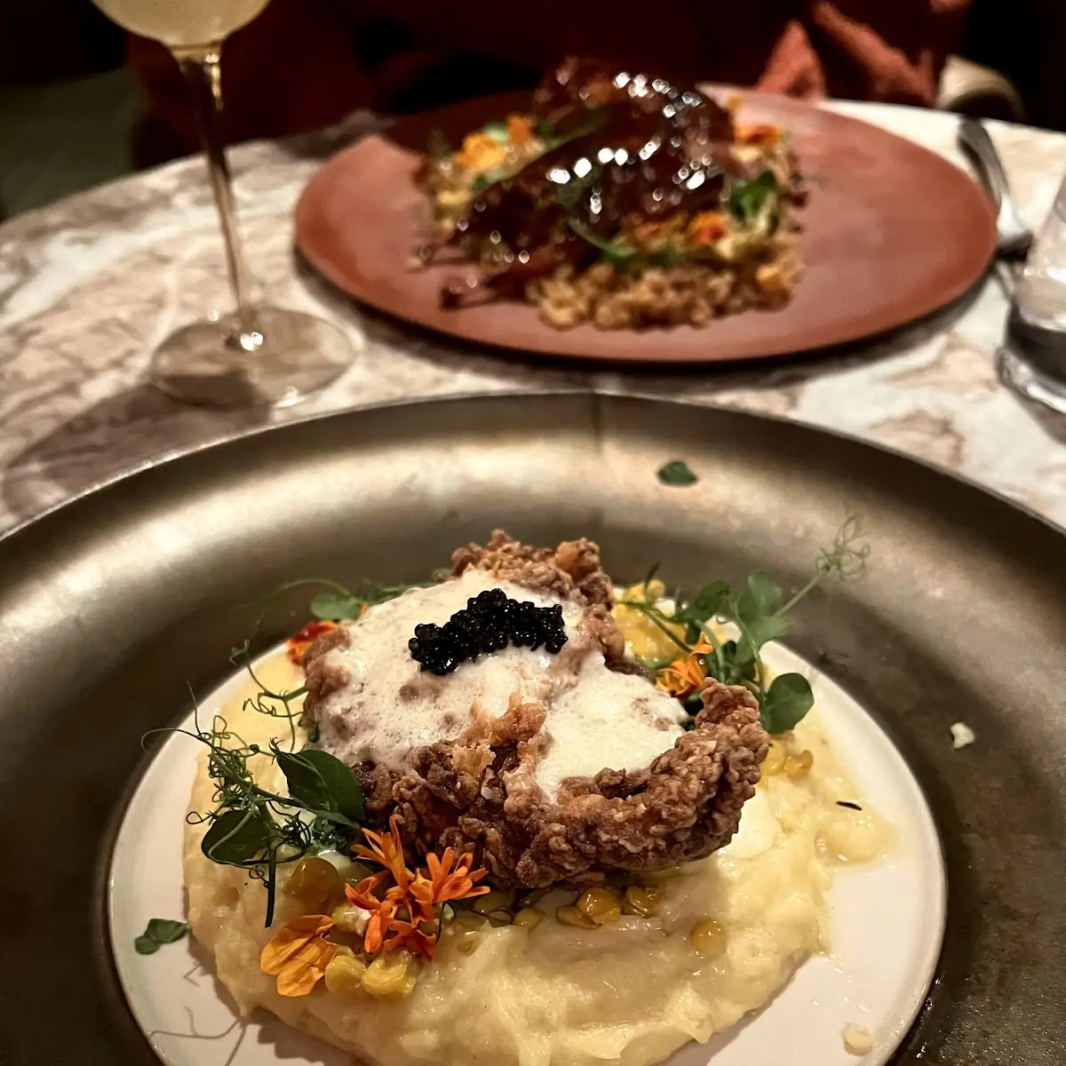 Tableside Smoked Fried Chicken