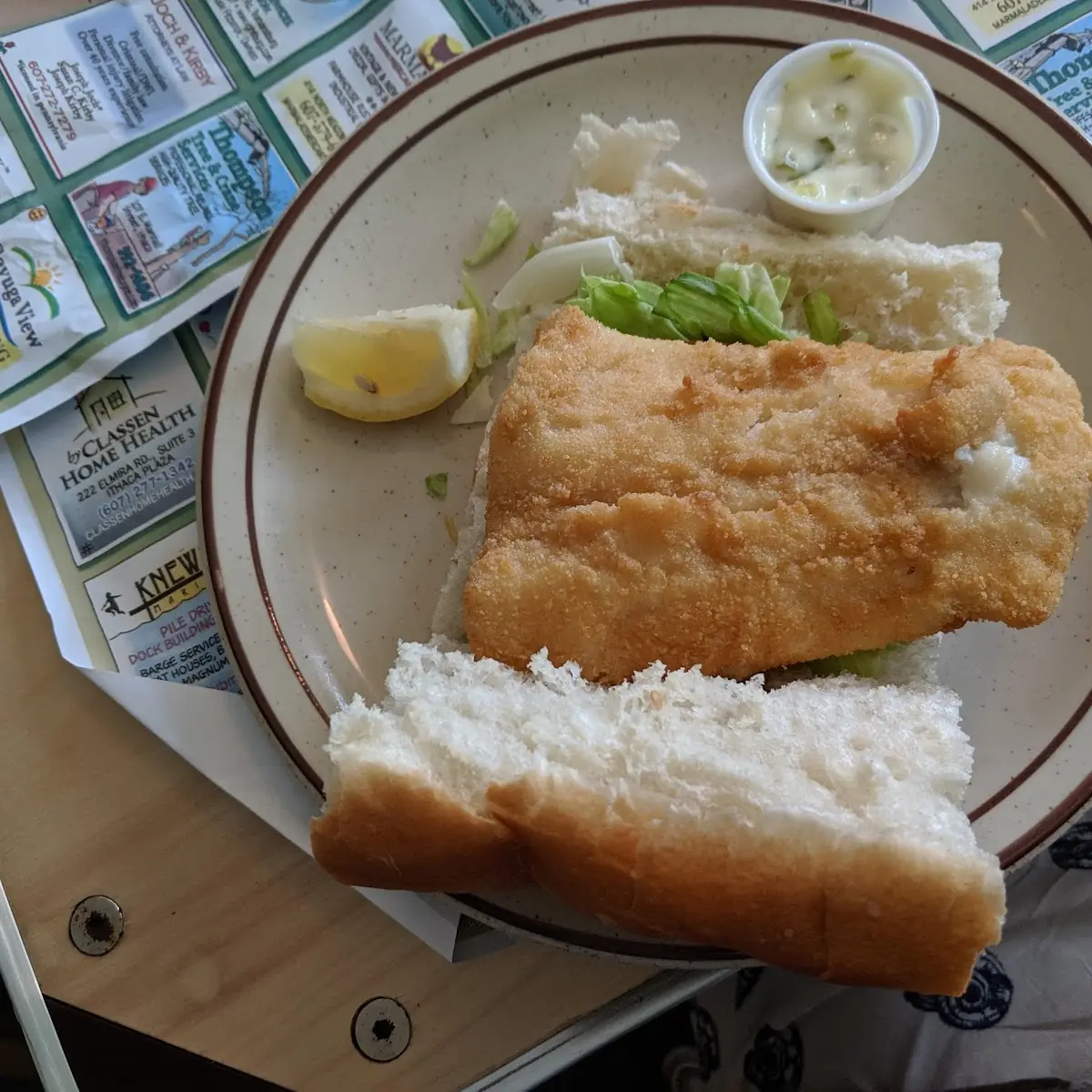 Fresh Haddock Fish Sandwich