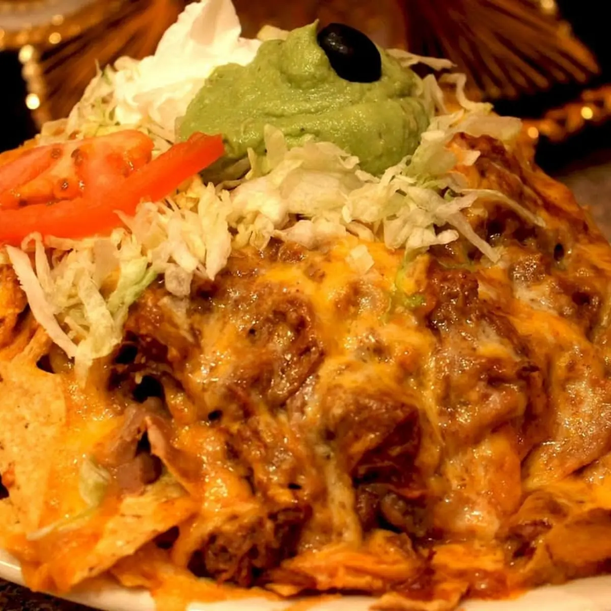 Nachos Supreme with Shredded Beef