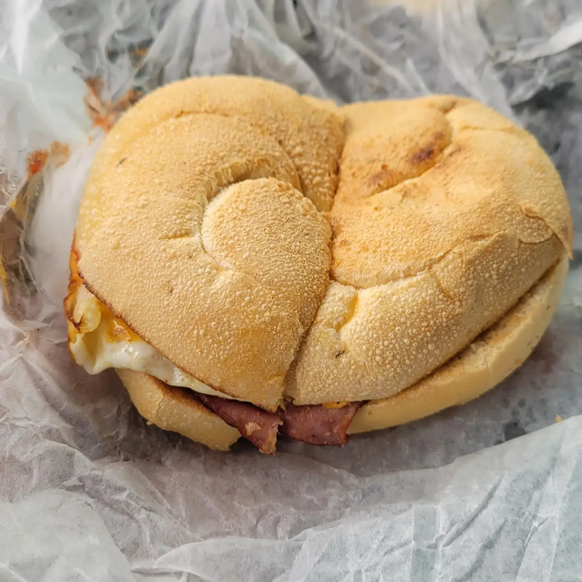 Turkey Bacon Egg and Cheese Sandwich