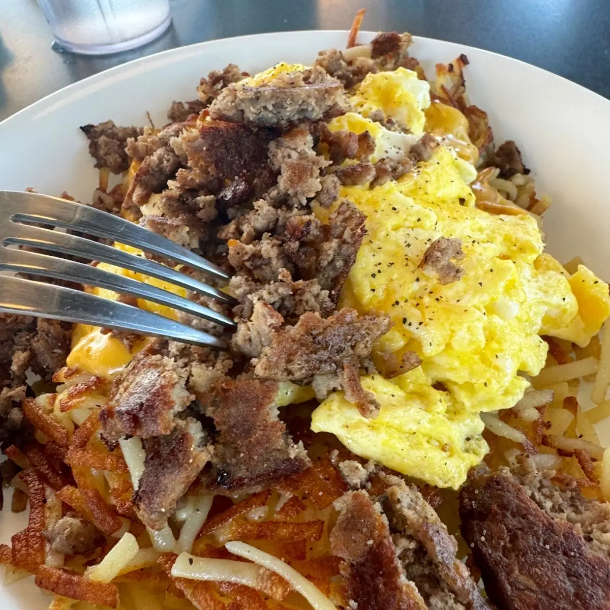 Texas Meat Egg & Cheese Melt Plate