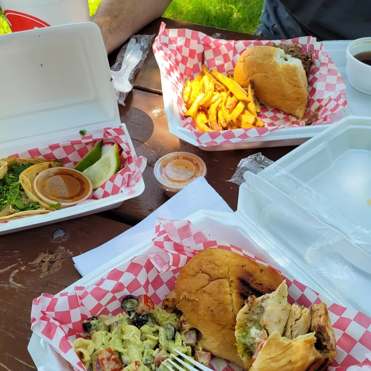 Panini with Pasta Salad