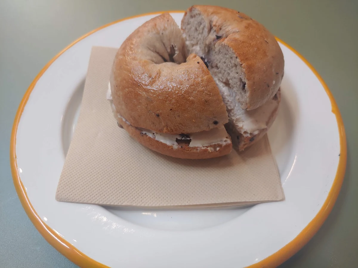 Cream Cheese Bagel, Leible Coffee
