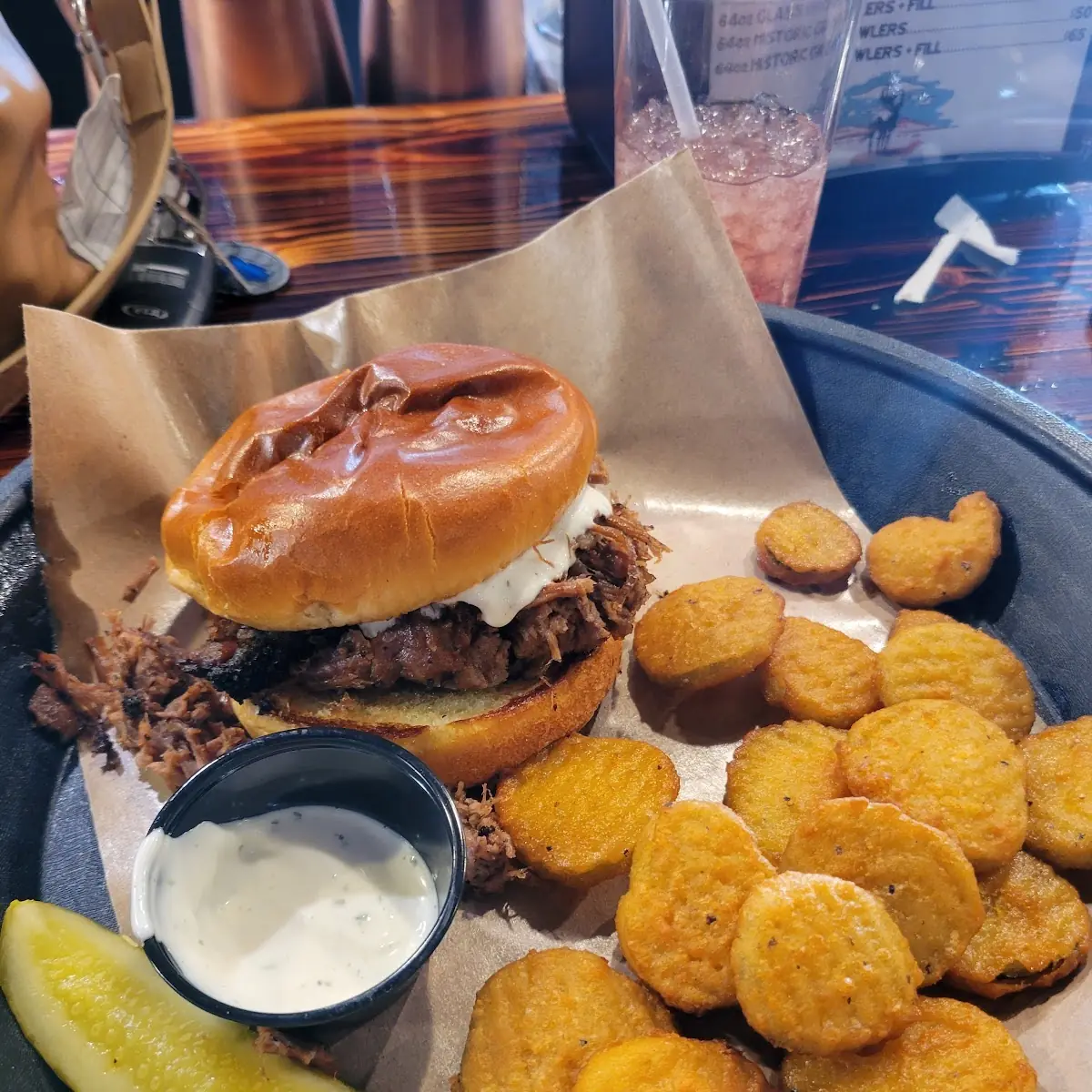Pulled Pork with Pickle Chips