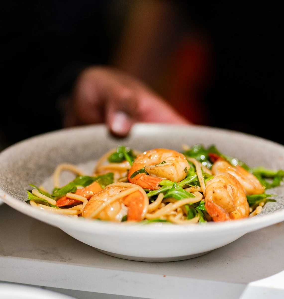 Chilli Prawn Linguine, In Forno Charlestown