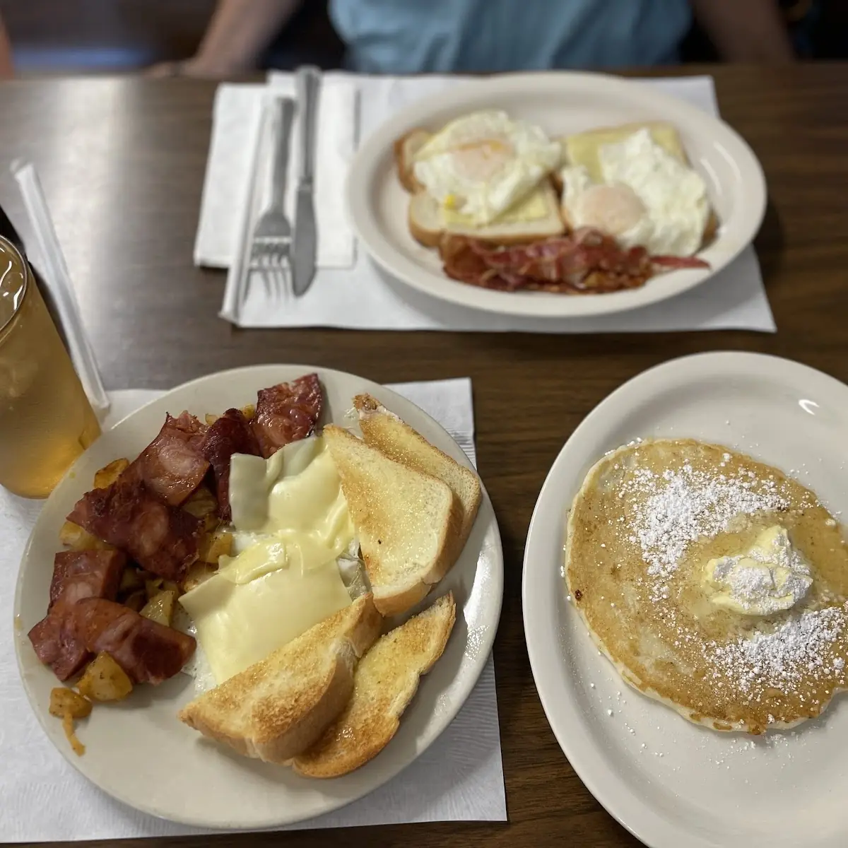 Chouricco Eggs over w Cheese Home Fries