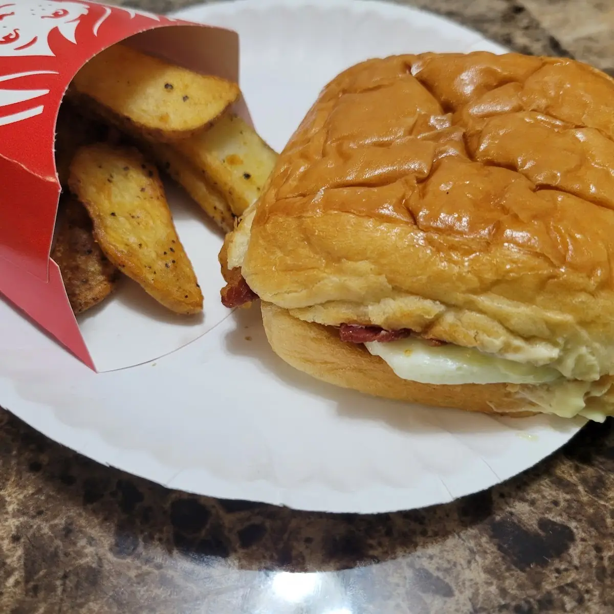 Bacon Egg and Cheese Croissant Special