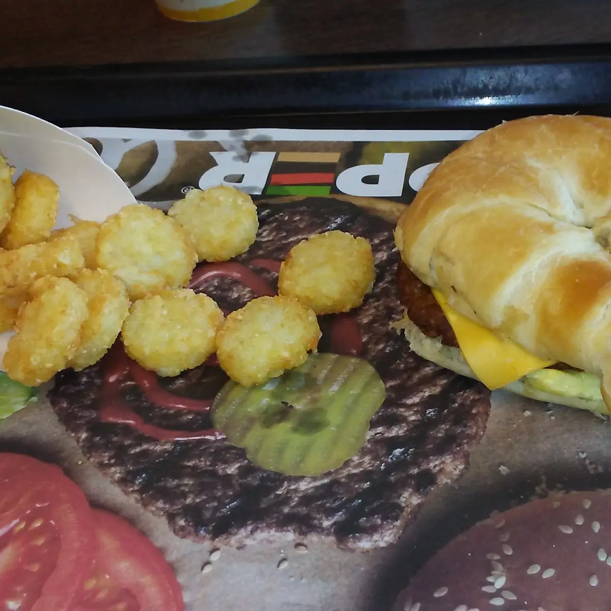 Sausage Egg and Cheese Croissant Sandwich