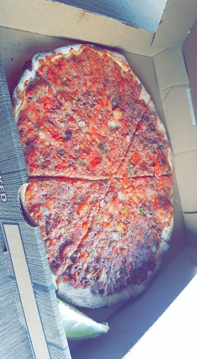Meat Pizza, LA Moosh Bakery Cafe