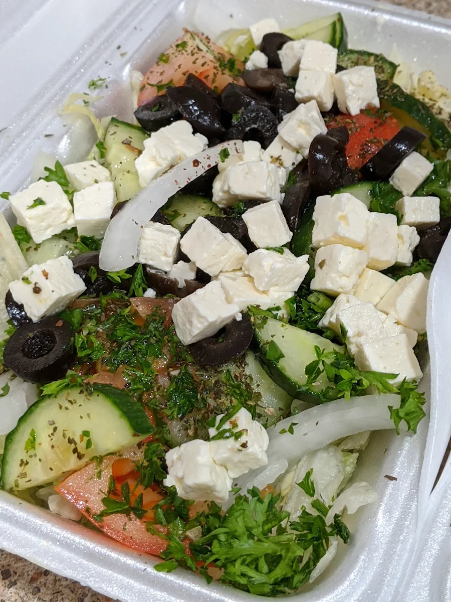 Greek Salad, Lazeez Shawarma