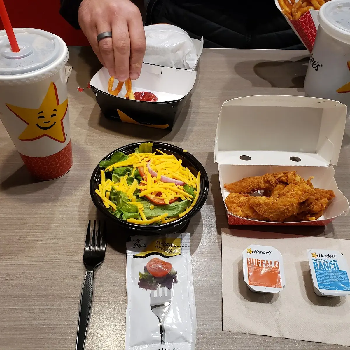 3 PC Chicken Tenders with Side Salad