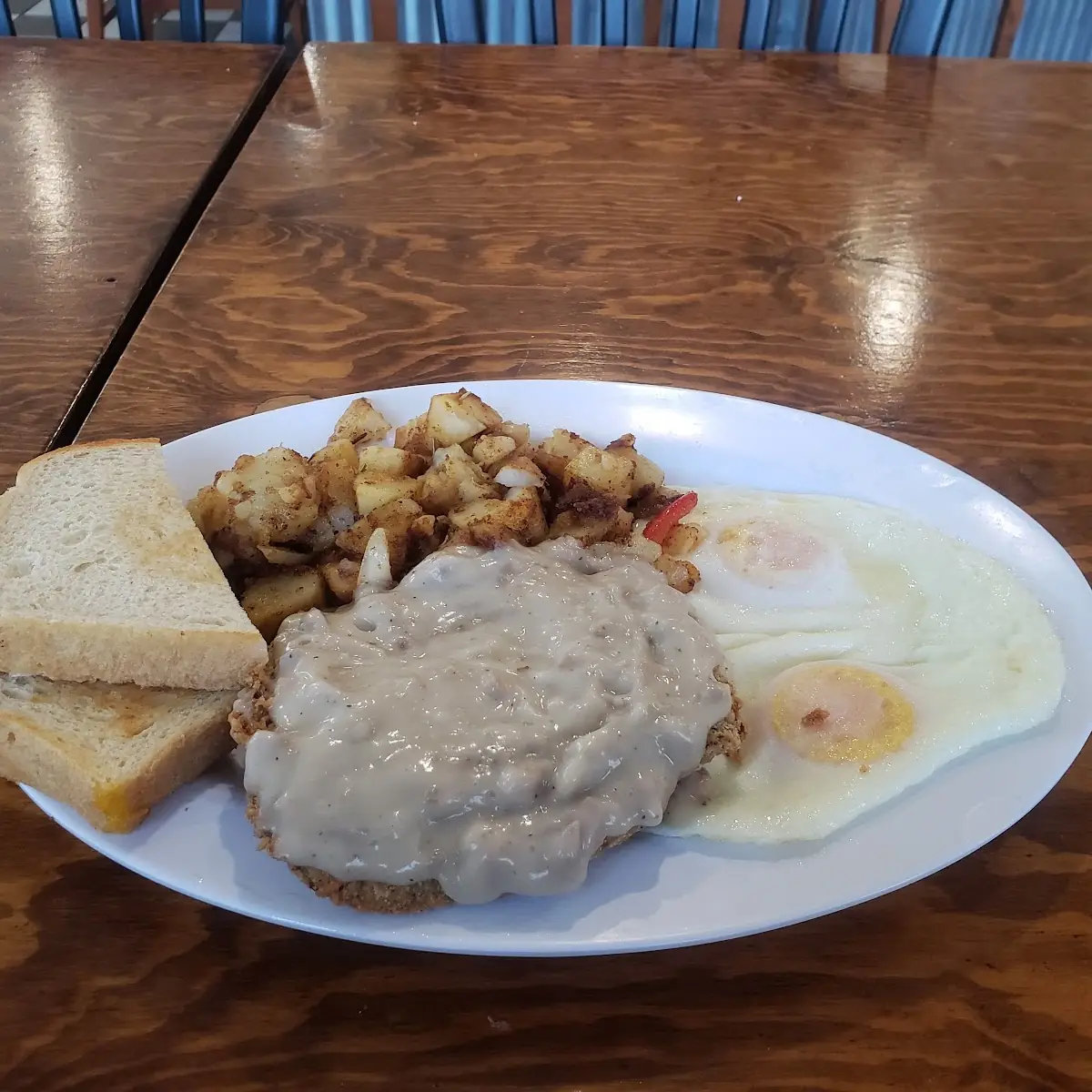Chicken Fried Steak and Eggs