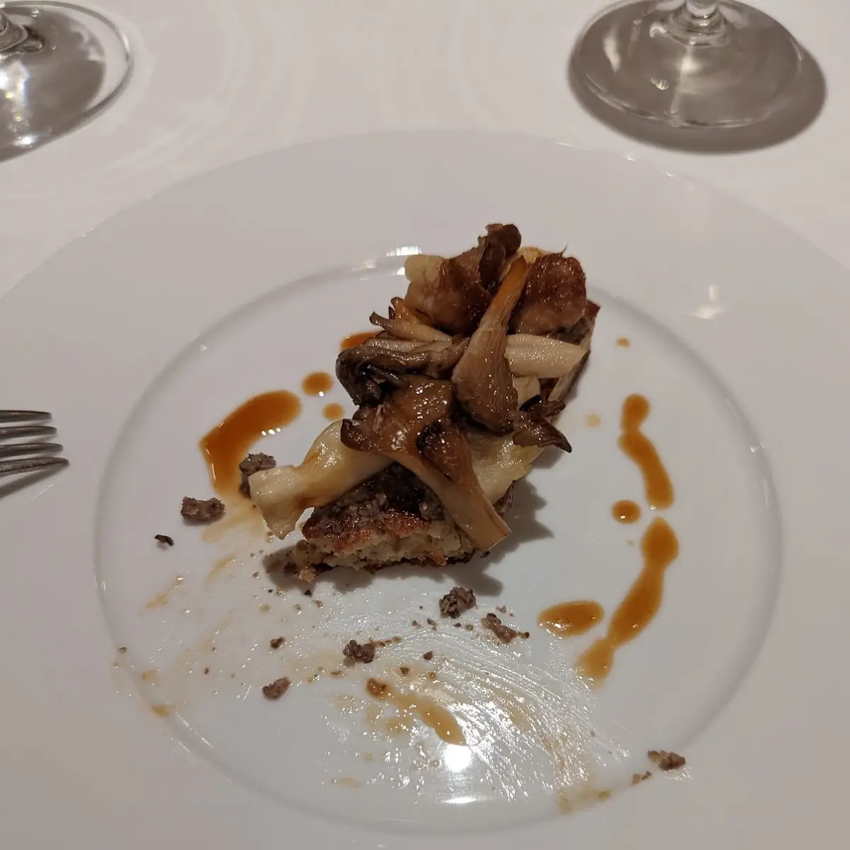 Buckwheat Biscuit Sauteed Mushrooms