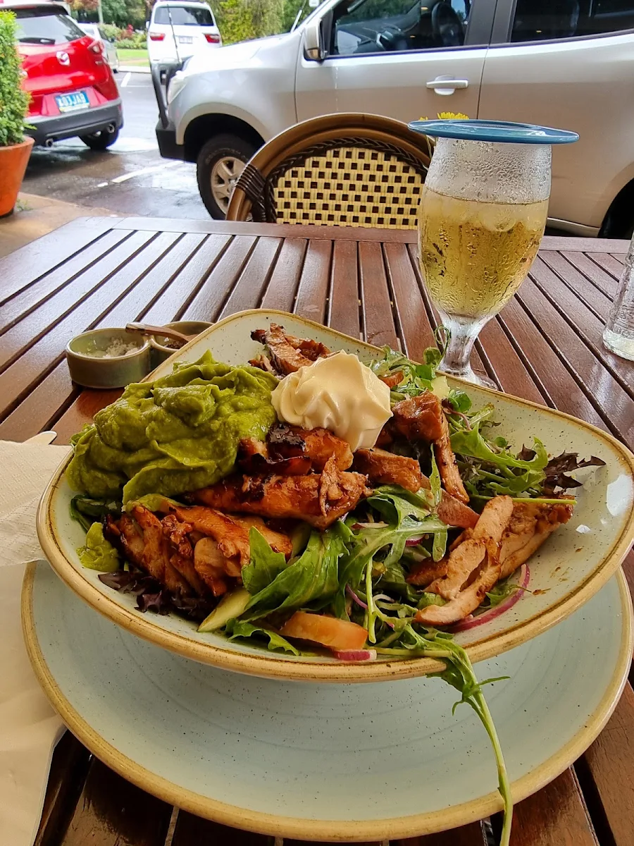 Nourish Bowl with Terriyaki Chicken and Avo