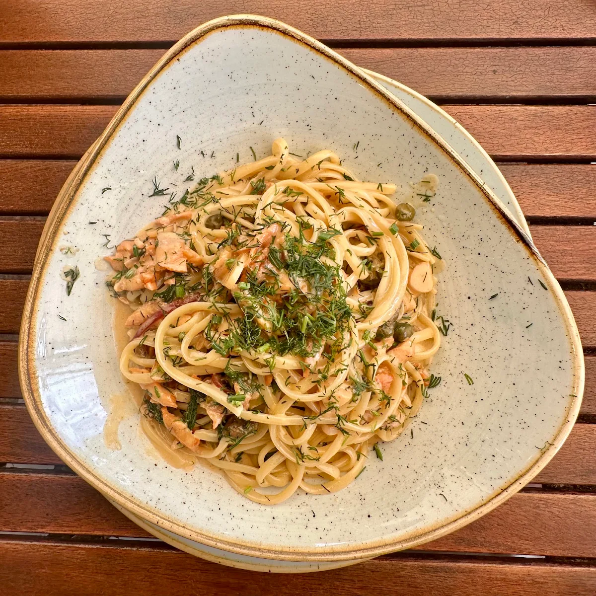 Smoked Salmon Linguine