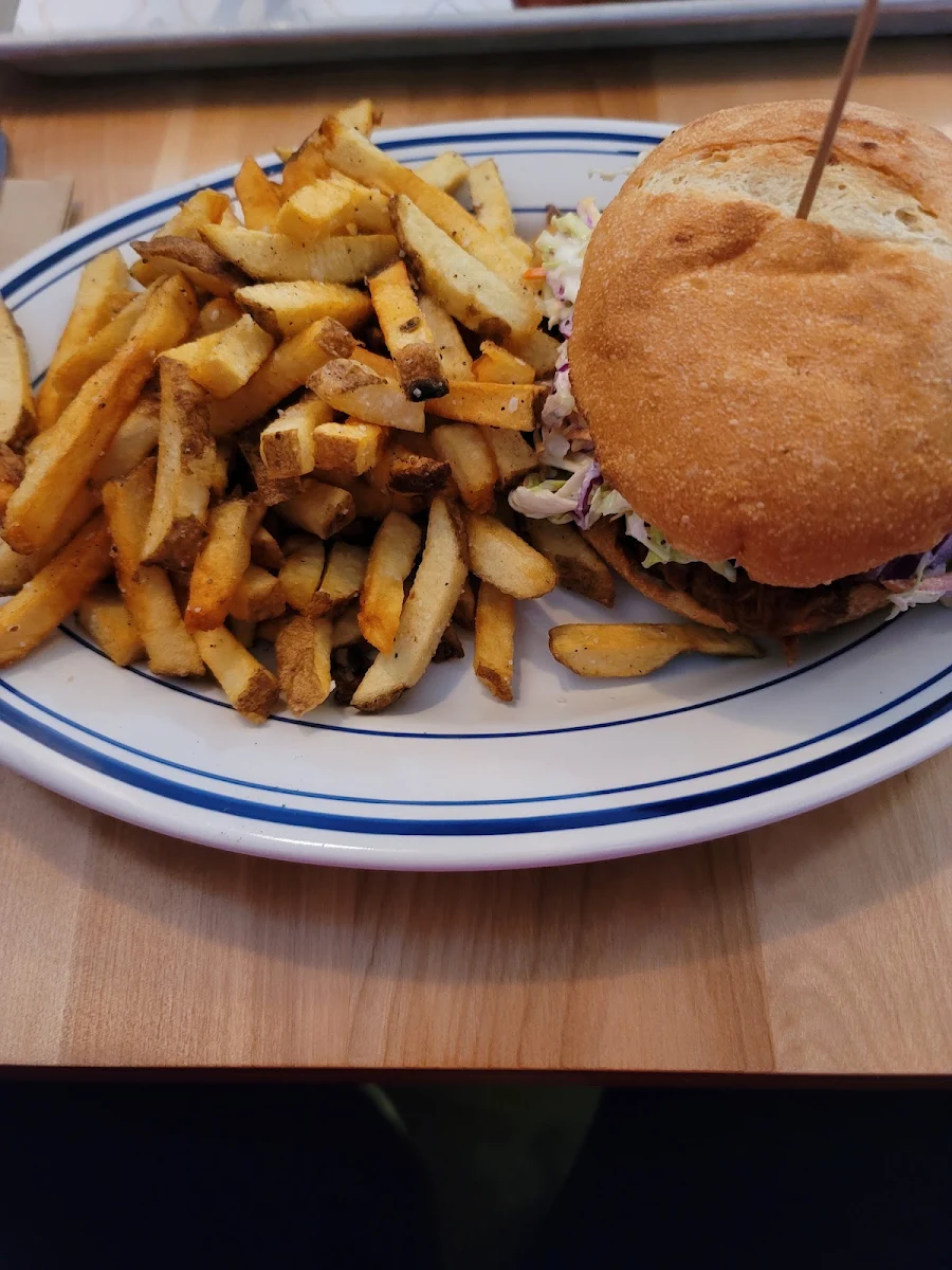 Beef Brisket Sandwich & Garlic Fries
