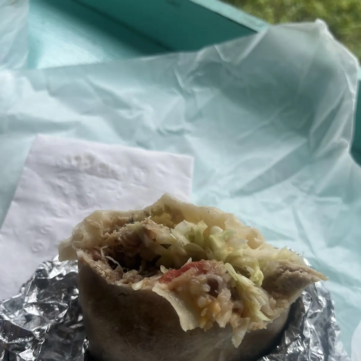 Chicken Burrito with Verde Sauce