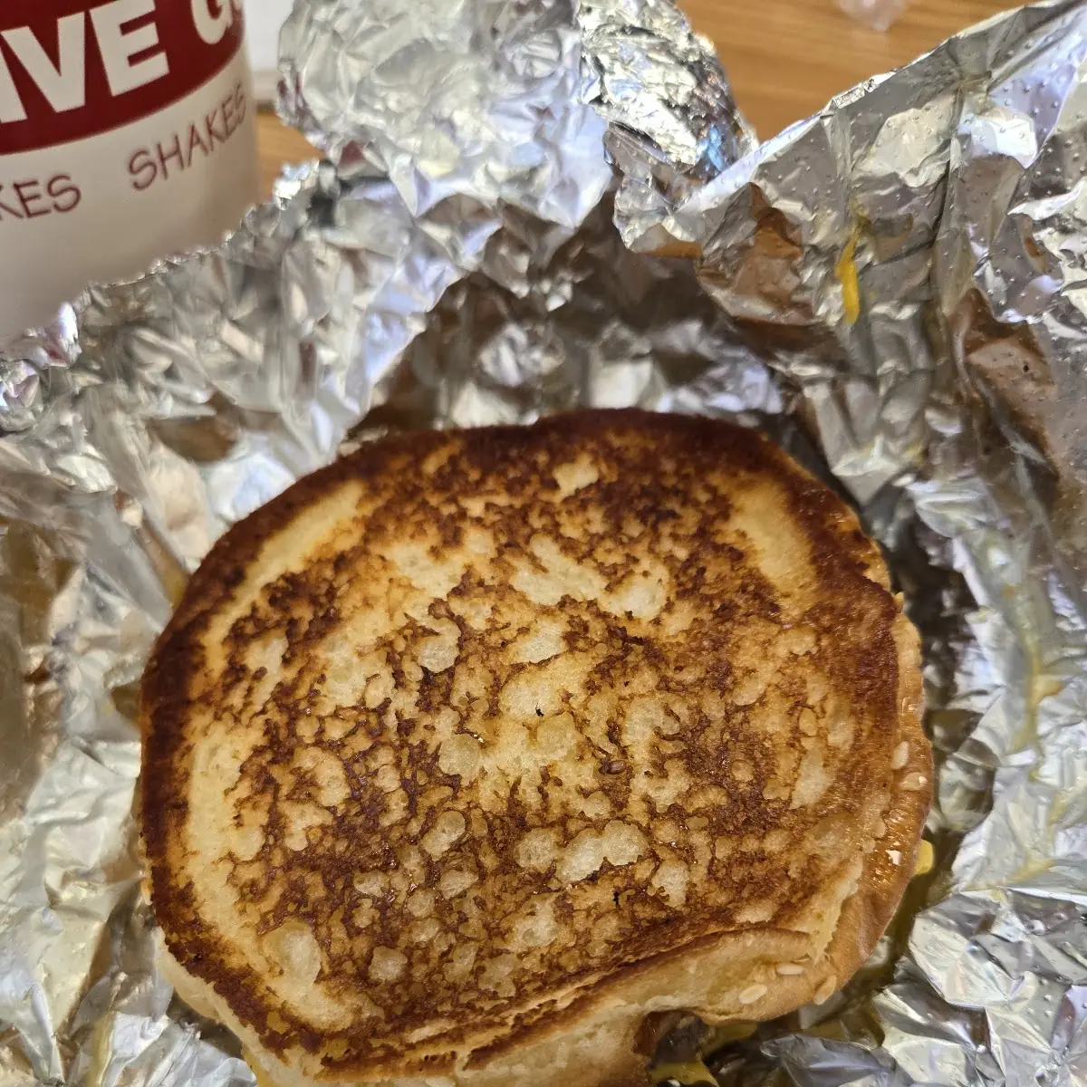 Grill Cheese Double Cheeseburger w Onions