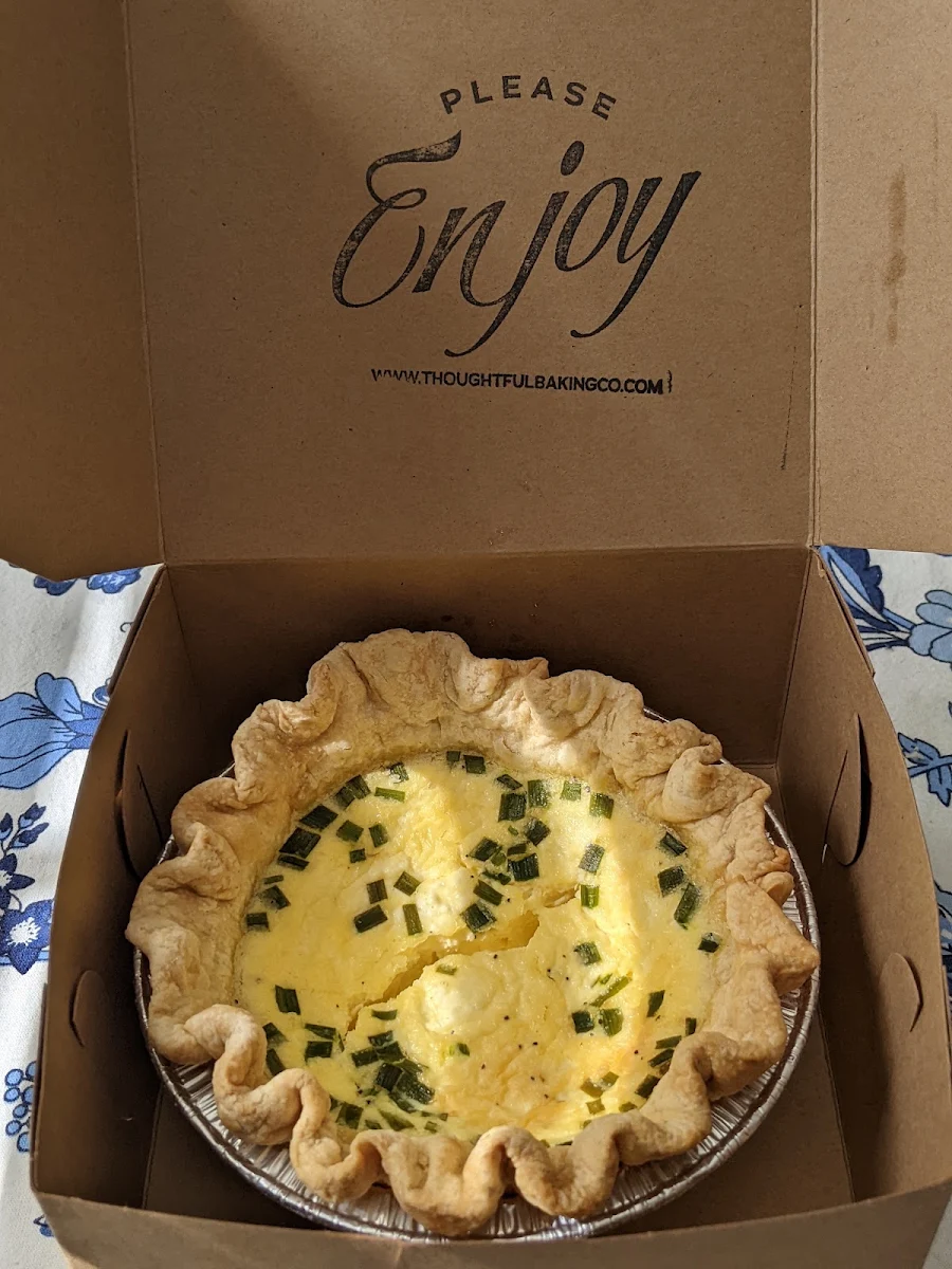 Chive & Goat Cheese Quiche
