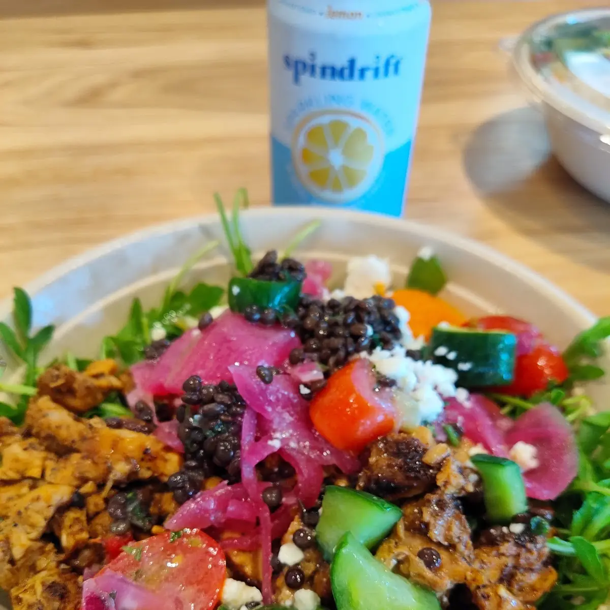 Lemon Chicken Bowl with Arugula Base