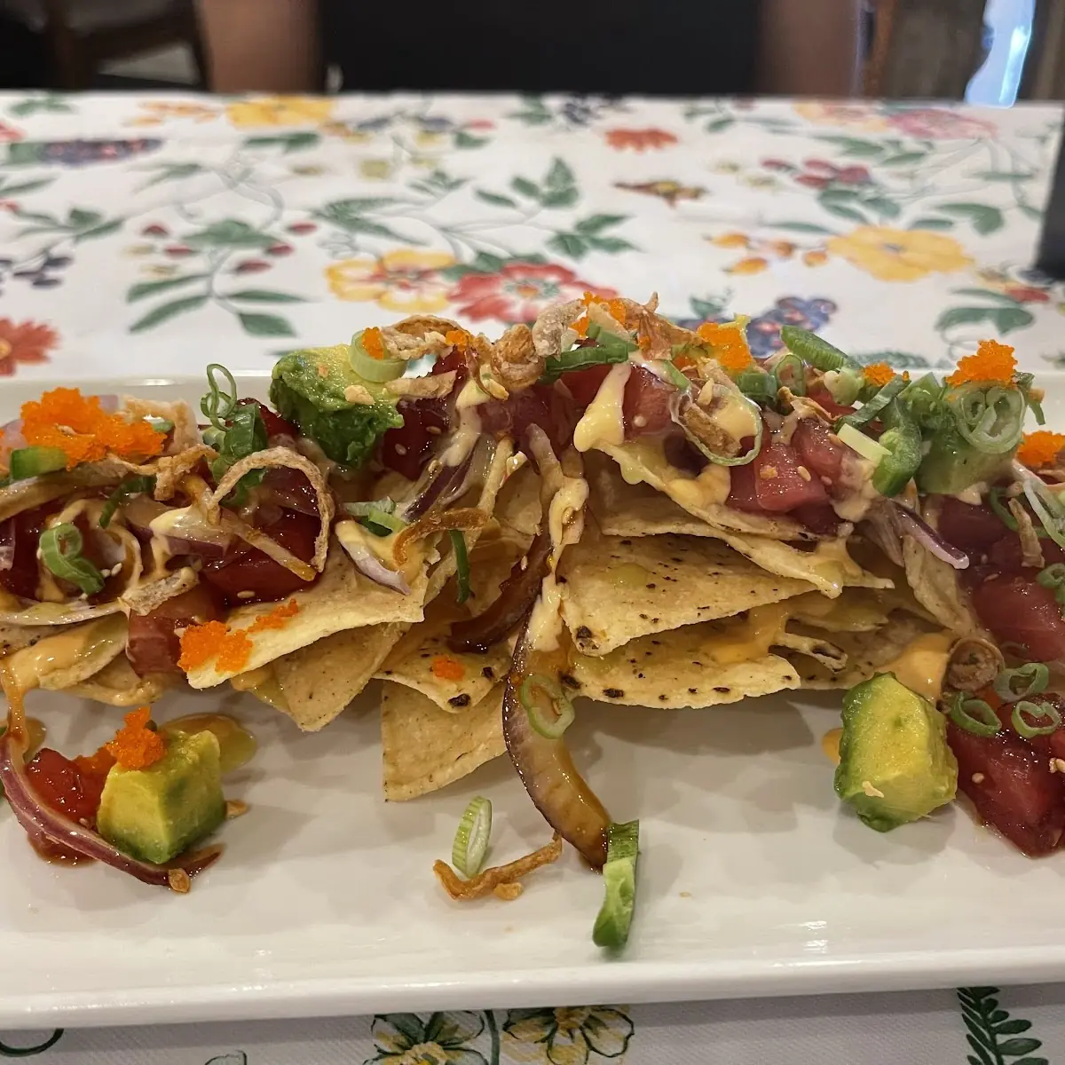 Tuna Poke Nachos