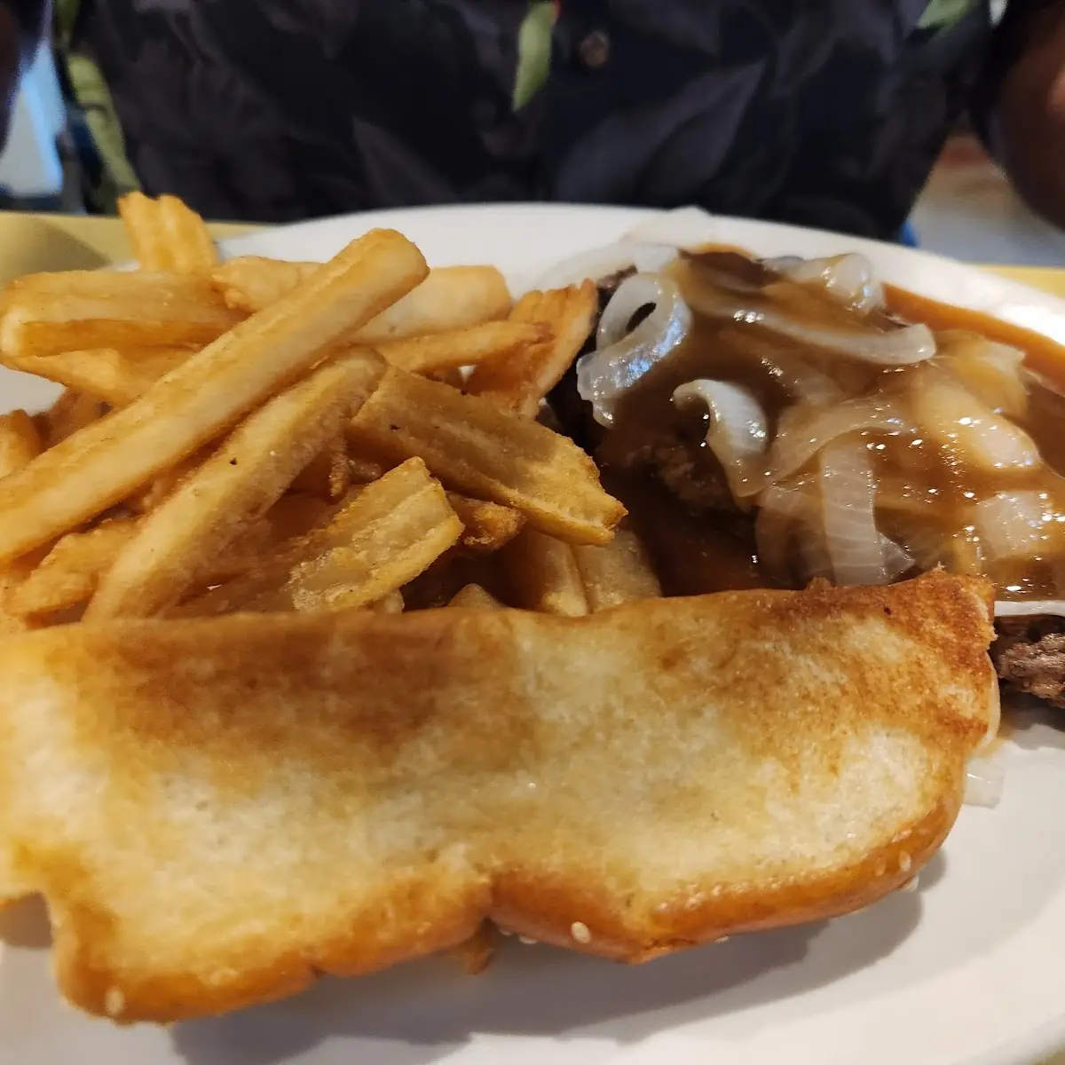 Hamburger Steak with Fries