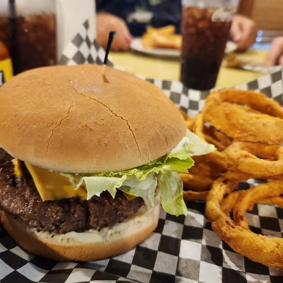 Old Timer with Onion Rings