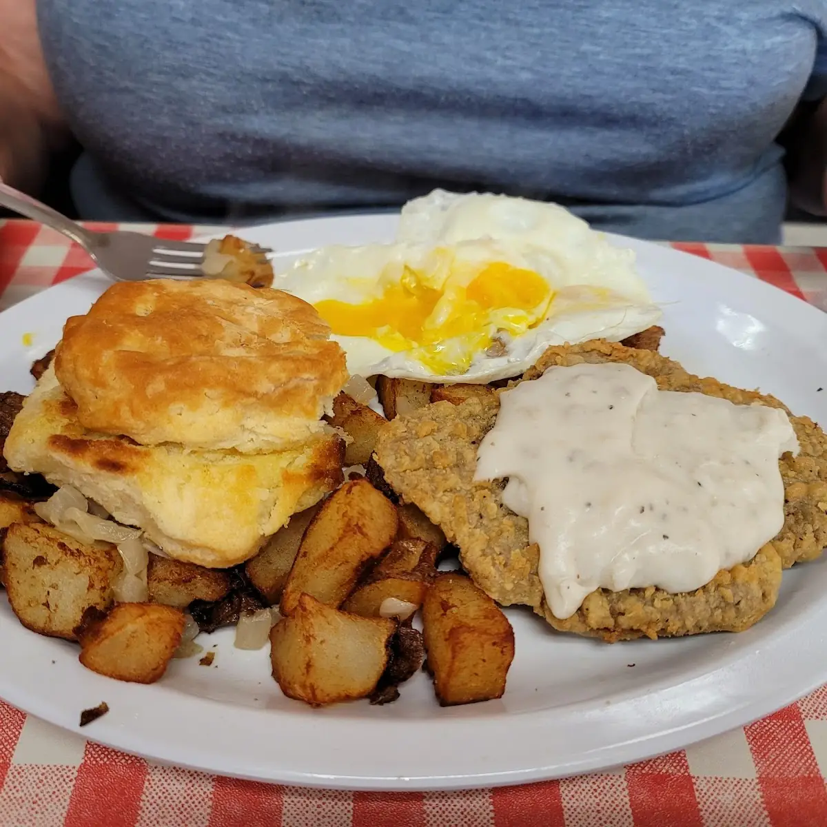 Country Fried Steak & 2 Eggs Breakfast